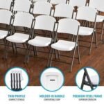 Lifetime (12) 60-Inch Round Stacking Tables and (96) Chairs Combo (Commercial) - Image 6