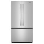 Whirlpool – 36 in. Wide 31 Cu.Ft. French Door Refrigerator with Ice Maker and Family-Sized Capacity – Fingerprint-Resistant Stainless Finish