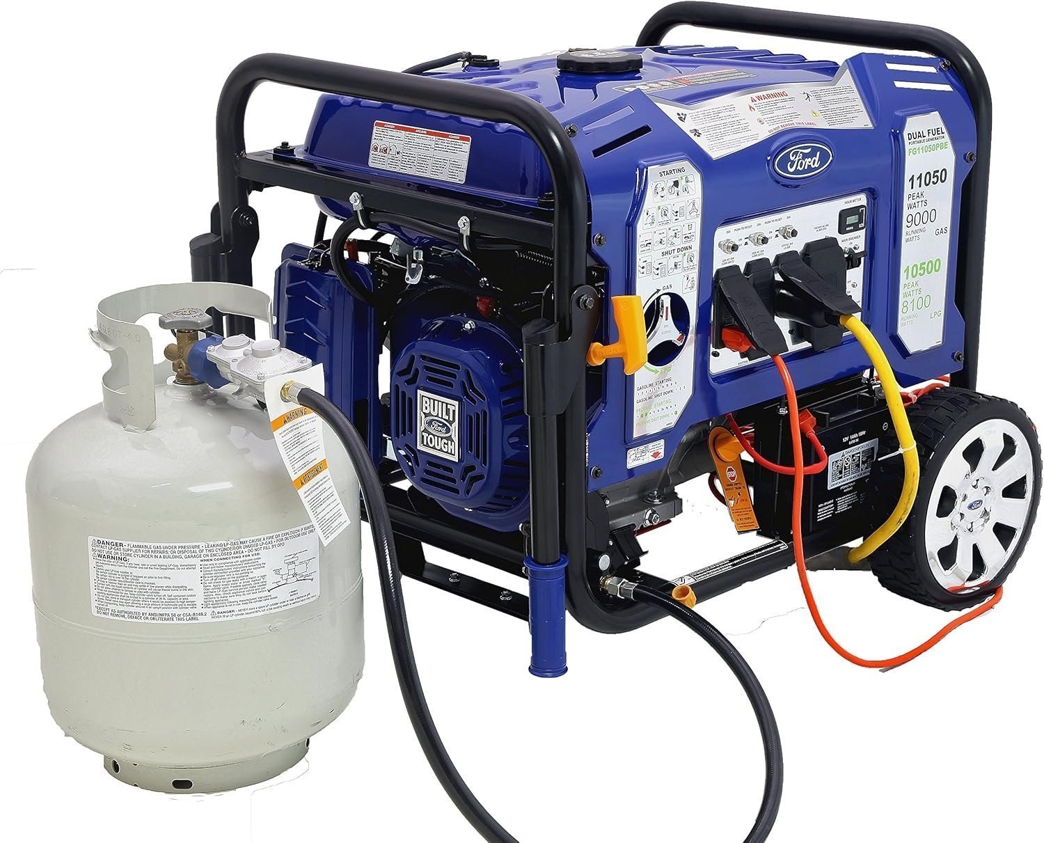418.jpg Ford 11,050 Watt Dual Fuel Portable Generator FG11050PBE - Image 1
