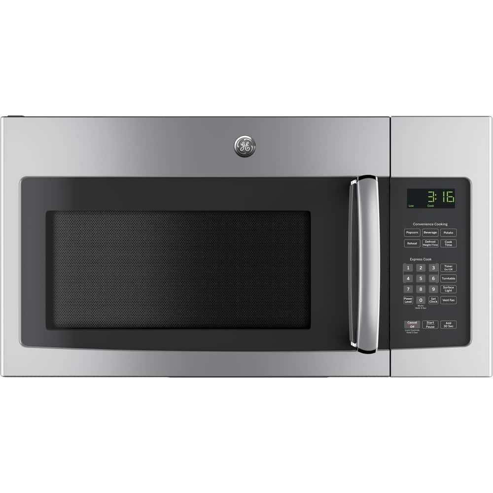4916913_sd.jpg GE – 1.6 Cu. Ft. Over-the-Range Microwave with Electronic Touch Controls – Stainless Steel - Image 1