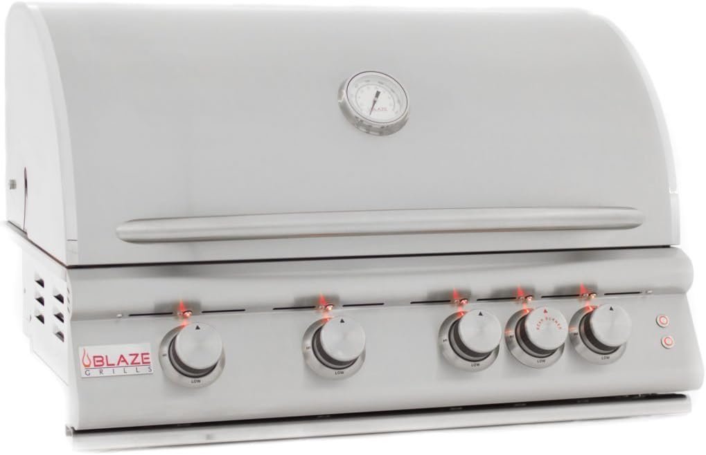 51IPeiHN-JL._AC_SL1024.jpg Blaze 32 Inch 4-Burner LTE Gas Grill with Rear Burner and Built-in Lighting System - Image 1