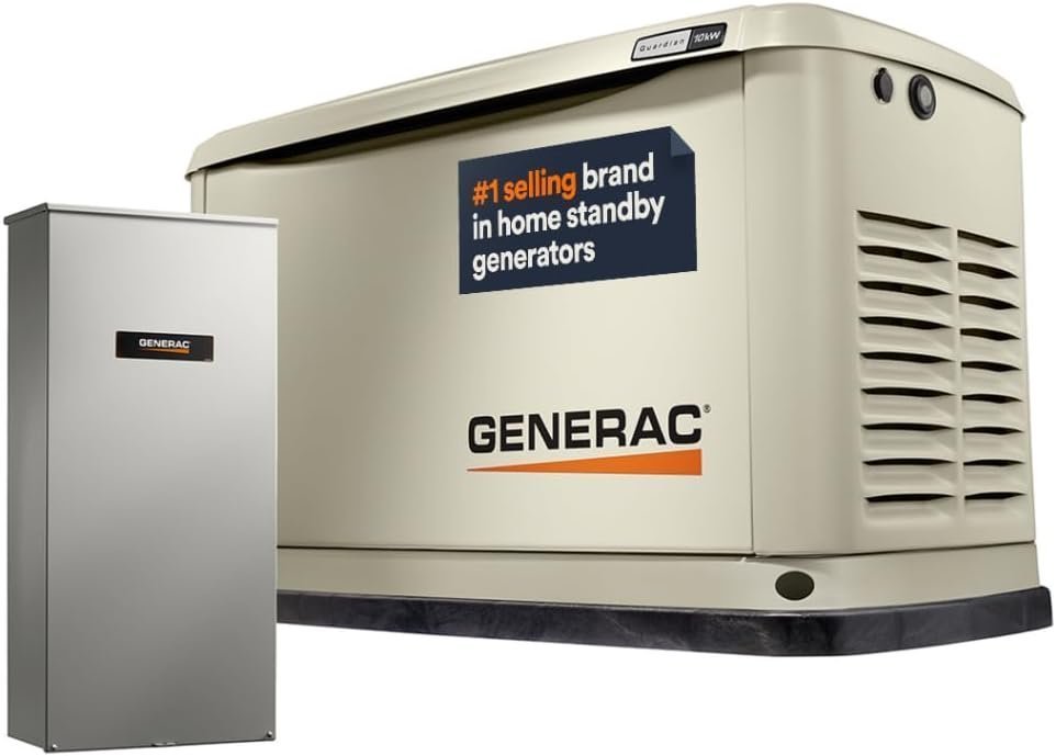 51kczQciHmL._AC_SL1000.jpg Generac Guardian 10kW Home Backup Standby Generator 7172 - Image 1
