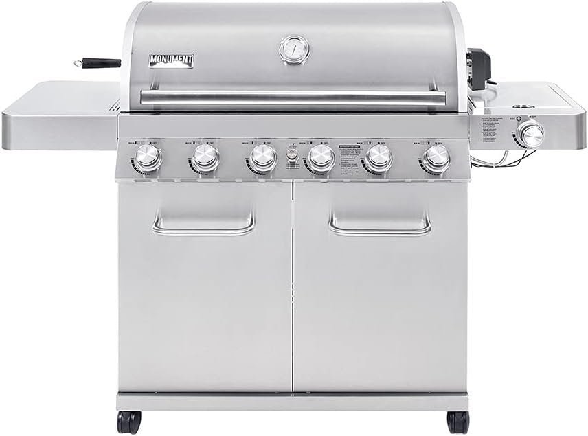 51l26GkL5vS._AC_SL1000.jpg Monument Grills 6-Burner Propane Gas Grill 77352 - Image 1