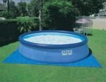 Intex 18′ x 48″ Inflatable Above Ground Swimming Pool with Ladder, Pump - Image 2