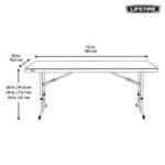 Lifetime 6-Foot Adjustable Height Folding Nesting Table - Image 22