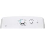GE – 6.2 Cu. Ft. Electric Dryer with Shallow Depth Flat Back Design – White - Image 7