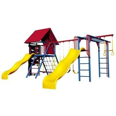 58581dcf-b9fe-435e-9ba3-b2ebd1da3da7.jpg Lifetime Big Stuff Deluxe Swing Set - Image 1