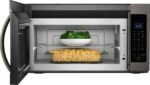 Whirlpool – 1.9 Cu. Ft. Over-the-Range Microwave with Sensor Cooking – Black Stainless Steel - Image 3
