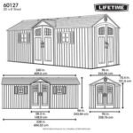 Lifetime 20 Ft. x 8 Ft. Outdoor Storage Shed - Image 15