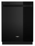 Whirlpool – 24 inch Top Control Built-In Stainless Steel Tub Dishwasher with Large Capacity Tall Top Rack and 50 dBA – Black