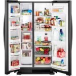 Whirlpool – 33 in. Wide 21.7 cu. ft. Side-by-Side Refrigerator – Black - Image 3