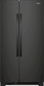 Whirlpool – 36 in. Wide 25.1 cu. ft. Side-by-Side Refrigerator – Black