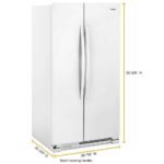 Whirlpool – 36 in. Wide 25.1 cu. ft. Side-by-Side Refrigerator – White - Image 4