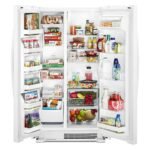 Whirlpool – 36 in. Wide 25.1 cu. ft. Side-by-Side Refrigerator – White - Image 3