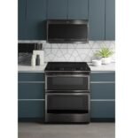 GE Profile – 2.1 Cu. Ft. Over-the-Range Microwave with Sensor Cooking and Chef Connect – Black Stainless Steel - Image 3