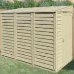 DuraMax Building Products 4-ft x 8-ft Sidemate Off-white Lean-to Vinyl Storage Shed - Image 7