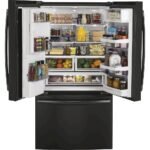 GE Profile – 36 in. Wide 22.1 Cu. Ft. French Door Counter-Depth Refrigerator with Hands-Free AutoFill – Black Stainless Steel - Image 4