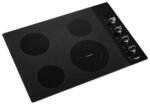 Whirlpool – 30 in. Wide 4 element Built-In Electric Cooktop with Dual Radiant Element – Black - Image 2