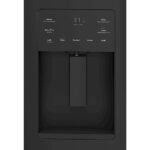 GE – 36 in. Wide 25.6 Cu. Ft. French Door Refrigerator with In-the-Door Ice Maker – Black Slate - Image 3