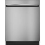 GE – 24″ Top Control Built-In Stainless Steel Tub Dishwasher with 3-Level Wash and 51 dBA – Stainless Steel