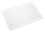 Whirlpool – 30 in. Wide 4 element Built-In Electric Cooktop – White - Image 2