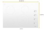 Whirlpool – 30 in. Wide 4 element Built-In Electric Cooktop – White - Image 4