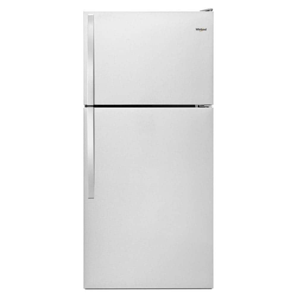 6354261_sd.jpg Whirlpool – 18.2 Cu. Ft. Top-Freezer Refrigerator – Stainless Steel - Image 1