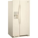 Whirlpool – 33 in. Wide 21.4 cu. ft. Side-by-Side Refrigerator – Biscuit - Image 2