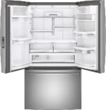GE Profile – 36 in. Wide 23.1 Cu. Ft. French Door Counter-Depth Refrigerator with Internal Water Dispenser – Stainless Steel - Image 4
