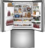 GE Profile – 36 in. Wide 27.7 Cu. Ft. French-Door Refrigerator with Hands-Free AutoFill – Stainless Steel - Image 3