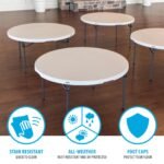 Lifetime 60-Inch Round Stacking Table (4) and Chair (32) Combo - Commercial - Image 10