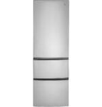 GE – 24 in. Wide 11.9 Cu. Ft. Bottom-Freezer Counter-Depth Refrigerator – Stainless Steel