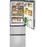 GE – 24 in. Wide 11.9 Cu. Ft. Bottom-Freezer Counter-Depth Refrigerator – Stainless Steel - Image 4