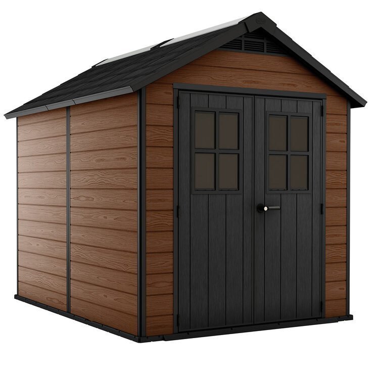 64405818605598.jpg Keter Newton 7ft 6″ x 9ft 5″ (2.3 x 2.9m) Storage Shed - Image 1