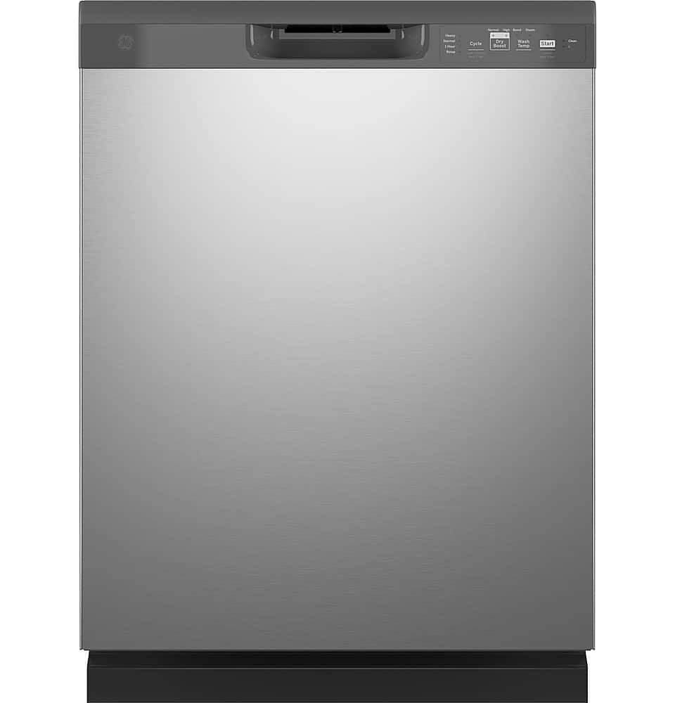 6448056_sd.jpg GE – 24″ Front Control Built-In Plastic Tub Dishwasher with Dry Boost and 59 dBA – Stainless Steel - Image 1