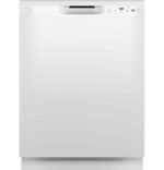 GE – 24″ Front Control Built-In Plastic Tub Dishwasher with Steam + Sanitization and 55 dBA – White