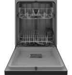 GE – 24″ Front Control Built-In Plastic Tub Dishwasher with Dry Boost and 59 dBA – Black - Image 3
