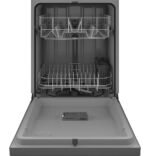 GE – 24″ Front Control Built-In Plastic Tub Dishwasher with Extra Heavy Duty Wash Cycle and 60dBA – Stainless Steel - Image 3
