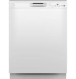 GE – 24″ Front Control Built-In Plastic Tub Dishwasher with Steam + Sanitization and 52 dBA – White