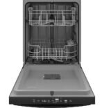 GE – 24″ Top Control Built-In Plastic Tub Dishwasher with Sanitize Cycle and 52 dBA – Black - Image 3