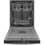 GE – 24″ Top Control Built-In Plastic Tub Dishwasher with Sanitize Cycle and 52 dBA – White - Image 3