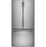 GE – 33 in. Wide 24.7 Cu. Ft. French Door Refrigerator with Internal Water Dispenser – Stainless Steel