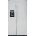 GE – 36 in. Wide 25.3 Cu. Ft. Side-by-Side Refrigerator with External Ice & Water Dispenser – Stainless Steel