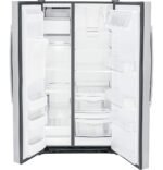 GE – 36 in. Wide 25.3 Cu. Ft. Side-by-Side Refrigerator with External Ice & Water Dispenser – Stainless Steel - Image 6
