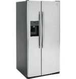 GE – 33 in. Wide 23.0 Cu. Ft. Side-by-Side Refrigerator with External Ice & Water Dispenser – Stainless Steel - Image 3