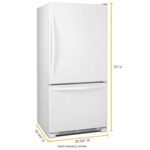 Whirlpool – 33 in. Wide 22 cu. ft. Bottom-Freezer Refrigerator with SpillGuard Glass Shelves – White on White - Image 3