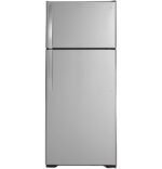 GE – 28 in. Wide 17.5 Cu. Ft. Top-Freezer Refrigerator with Edge-to-Edge Glass Shelves – Stainless Steel