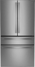 GE Profile – 36 in. Wide 28.7 Cu. Ft. 4-Door French Door Smart Refrigerator with Dual-Dispense AutoFill Pitcher – Stainless Steel