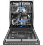 GE Profile – 24″ Top Control Smart Built-In Stainless Steel Tub Dishwasher with 3rd Rack, Microban Protection and 44 dBA – Stainless Steel - Image 3