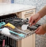 GE – 24″ Top Control Built-In Stainless Steel Tub Dishwasher with 3rd Rack, Sanitze Cycle and 45 dBA – White - Image 6